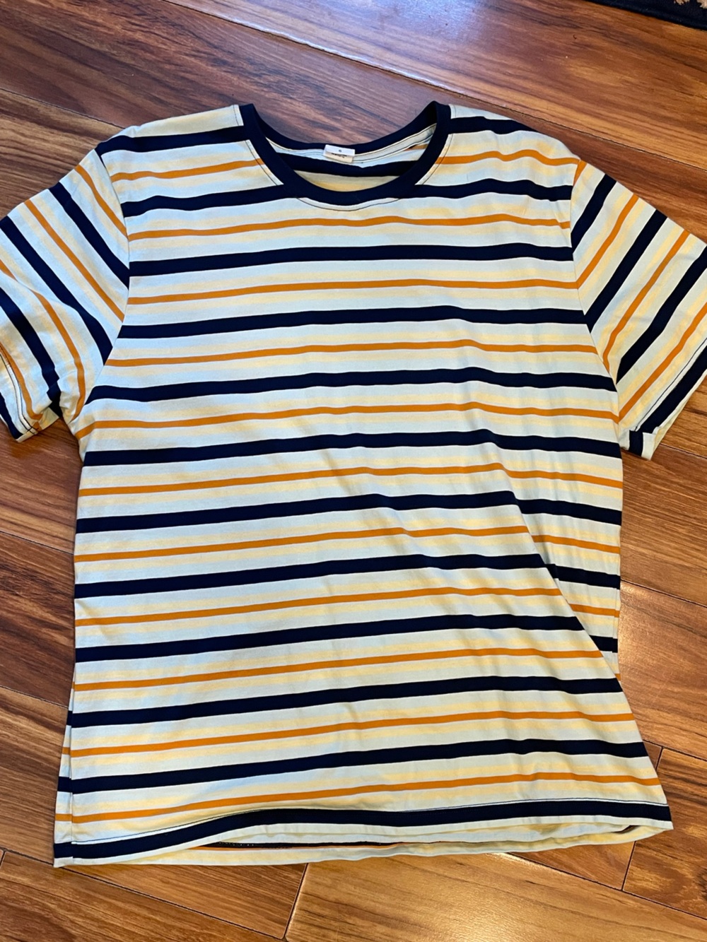 SET Active Daily Stripe Boyfriend Tee in Zest
